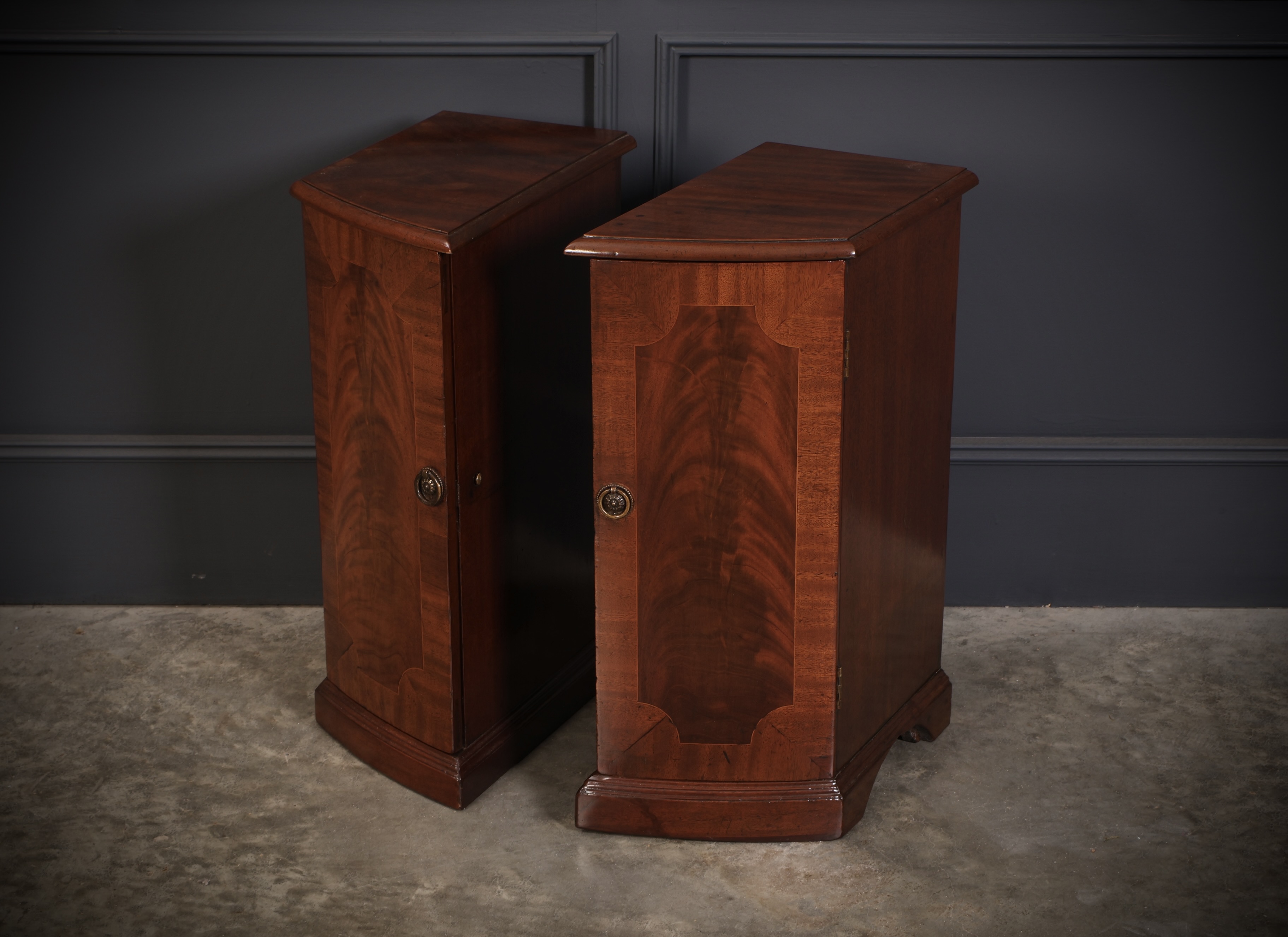 Pair Of Regency Mahogany Pedestal Cabinets Antique Mahogany Furniture Antique Cabinets 5